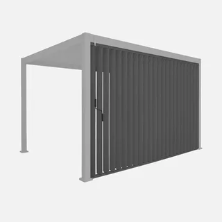 Vertical sunshade panel 4m bioclimatic pergola Triomphe adjustable aluminum slats