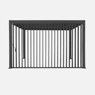 Vertical sunshade panel 4m bioclimatic pergola Triomphe adjustable aluminum slats