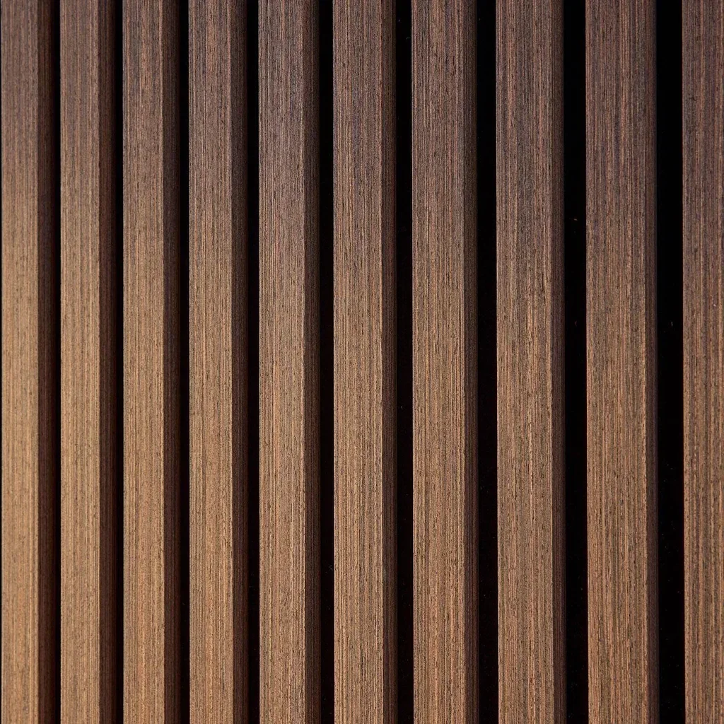 Panneaux acoustiques muraux noyer tasseaux décoratifs 120x60 cm