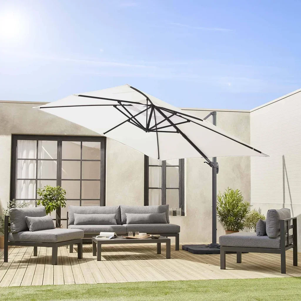 Toile de rechange parasol déporté 3x3m Falgos anti-UV hydrofuge