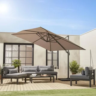 Toile de rechange parasol déporté carré 3x3m Falgos anti-UV hydrofuge