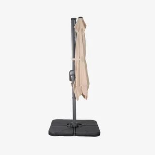 Cantilever Parasol Rectangular 2x3m with 4 Weighted Base Plates 50x50cm
