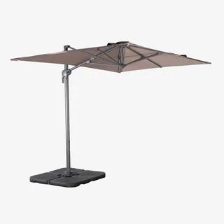 Cantilever Parasol Rectangular 2x3m with 4 Weighted Base Plates 50x50cm