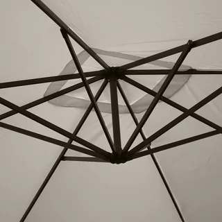 Parasol excentré carré 3x3m Hardelot déporté moderne jardin