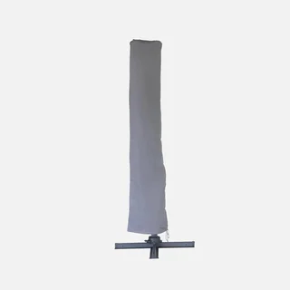 Offset square patio umbrella 3x3m aluminum duck blue tiltable Falgos
