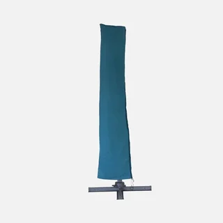 Offset square cantilever umbrella 3x3m aluminum duck blue Falgos