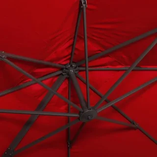 Offset Square Patio Umbrella 3x3m Aluminum Duck Blue Falgos