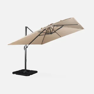Offset Square Cantilever Parasol 3x3m Falgos Duck Blue Aluminum