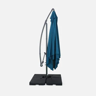 Parasol excentré carré 3x3m Hardelot moderne jardin terrasse