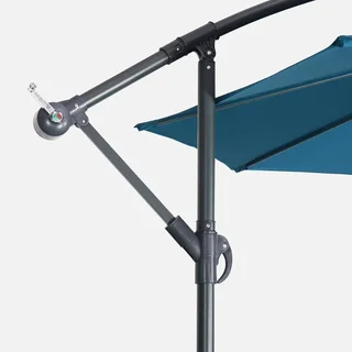 Parasol excentré circulaire Ø300cm Hardelot jardin terrasse