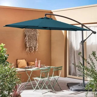 Parasol excentré circulaire Ø300cm Hardelot jardin terrasse