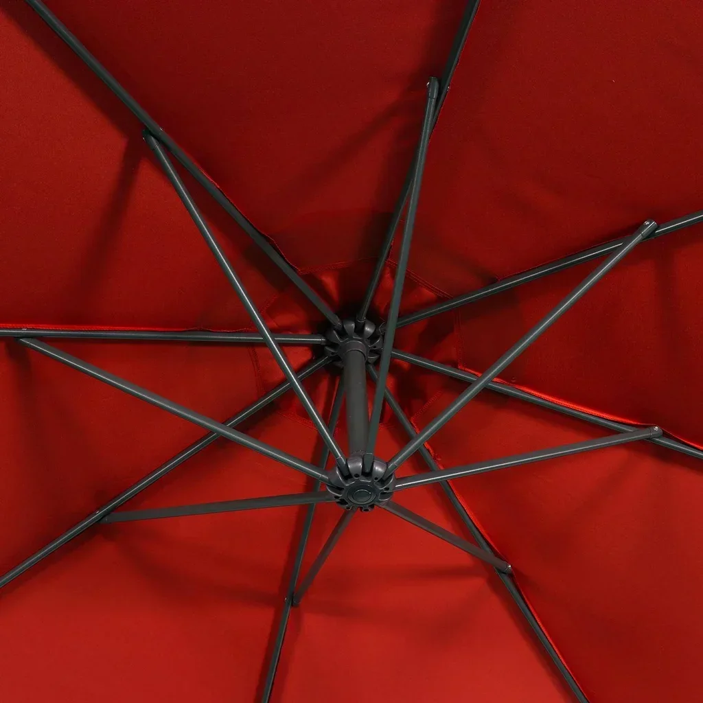 Parasol déporté circulaire Hardelot Ø300cm avec manivelle anti-retour et toile hydrofuge