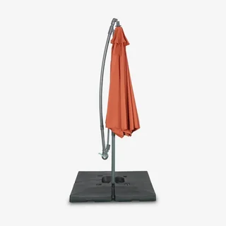 Parasol déporté circulaire Hardelot Ø300cm avec manivelle anti-retour et toile hydrofuge