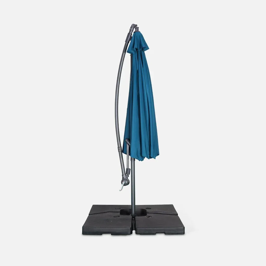 Parasol excentré circulaire Ø300cm Hardelot jardin terrasse