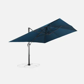 Rectangular offset cantilever umbrella 3x4 m aluminium Wimereux
