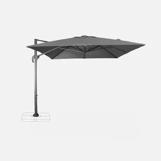 Rectangular offset cantilever umbrella 3x4 m aluminum tilting patio garden