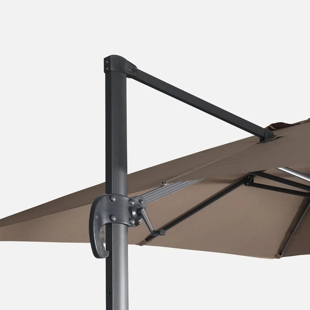 Rectangular Offset Cantilever Parasol 3x4m Aluminium Tiltable UPF30+