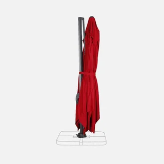 Offset Cantilever Patio Umbrella 3x4m Aluminum UPF30+ Sun Shade