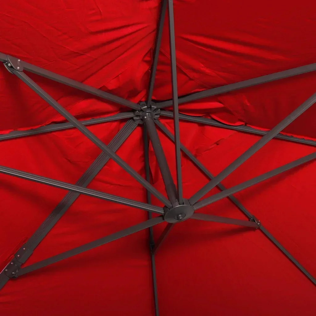 Offset Cantilever Patio Umbrella 3x4m Aluminum UPF30+ Sun Shade