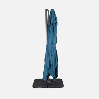 Offset cantilever umbrella 3x4m anthracite with 50x50cm base weights - Wimereux