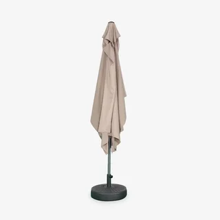 Parasol jardin rectangulaire 2x3m turquoise mât central orientable aluminium