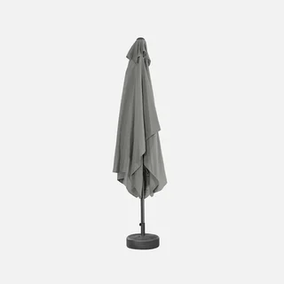 Parasol rectangulaire 2x3 m aluminium turquoise mât orientable jardin