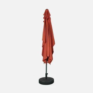 Parasol rectangulaire Touquet 2x3m turquoise mât orientable aluminium