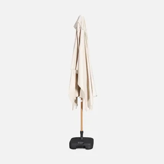Parasol rectangulaire Touquet 2x3m mât bois - Sable