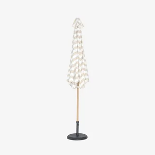 Parasol rond Touquet Ø3m mât central orientable imitation bois
