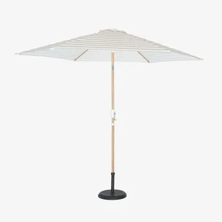 Parasol rond Touquet Ø3m mât central orientable imitation bois