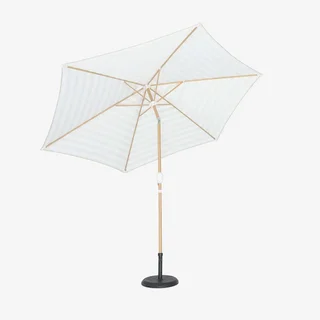 Parasol rond Touquet Ø3m mât central orientable imitation bois