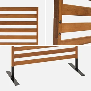Paravent bois acacia 80 cm intérieur extérieur design ajouré