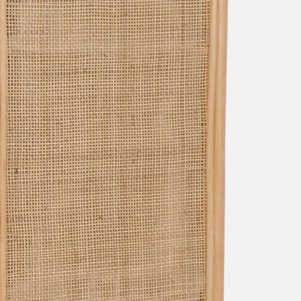 Rattan Woven Folding Room Divider 126.5 cm Vintage Bohemian Privacy Screen