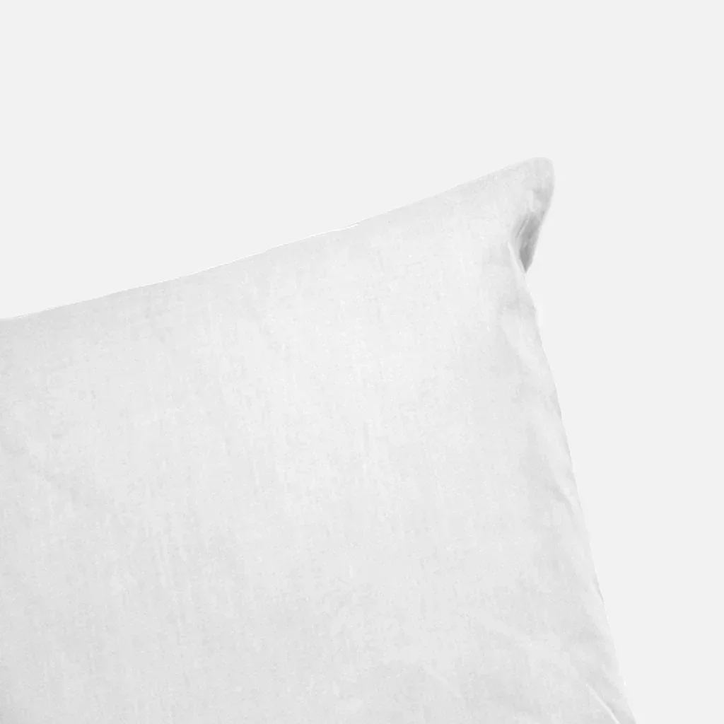 Parure de lit percale coton blanc 240x220 cm Oeko-Tex