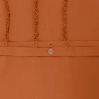 Parure lit coton lavé arches rétro terracotta 240x220