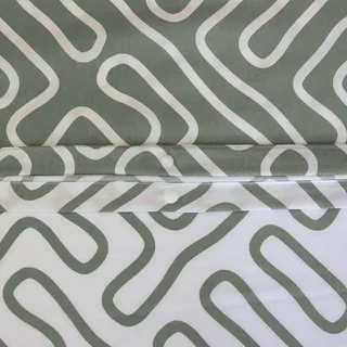Parure de lit 2 personnes microfibre réversible labyrinthe gris anthracite 240x220 cm