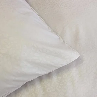 Wendbares Bettwäsche-Set für Doppelbett mit Leopardenmuster Greige Polyester Oeko-Tex zertifiziert