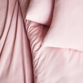 Alix Pink Cotton Gauze Bedding Set 240x220 cm