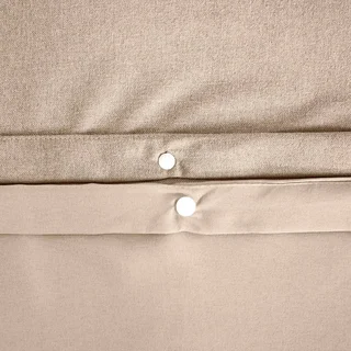 Wendbares Bettwäsche-Set Doppelbett Chevron-Muster Greige Espiga