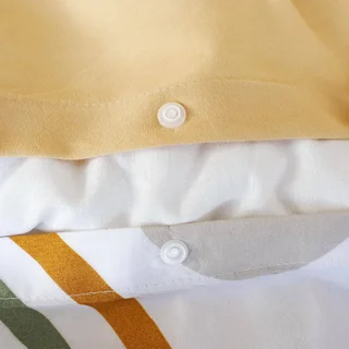 Juego de cama reversible de microfibra naranja con arcos multicolores - Tess