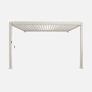 Pergola aluminium adossée 4x3m lames orientables bioclimatique Triomphe