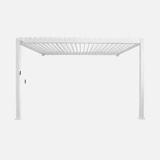 Pergola aluminium adossée 4x3m lames orientables bioclimatique Triomphe