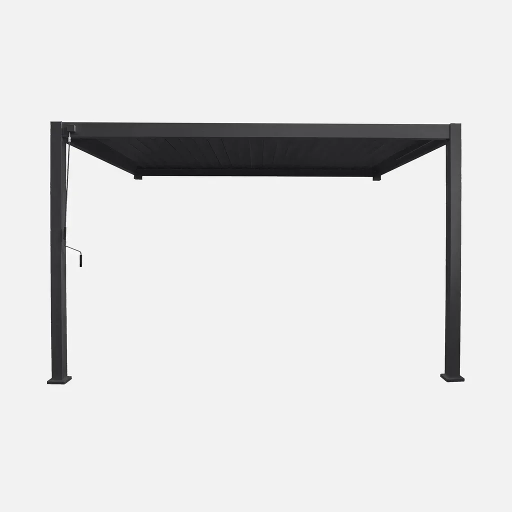 Pergola aluminium adossée 4x3m lames orientables bioclimatique Triomphe