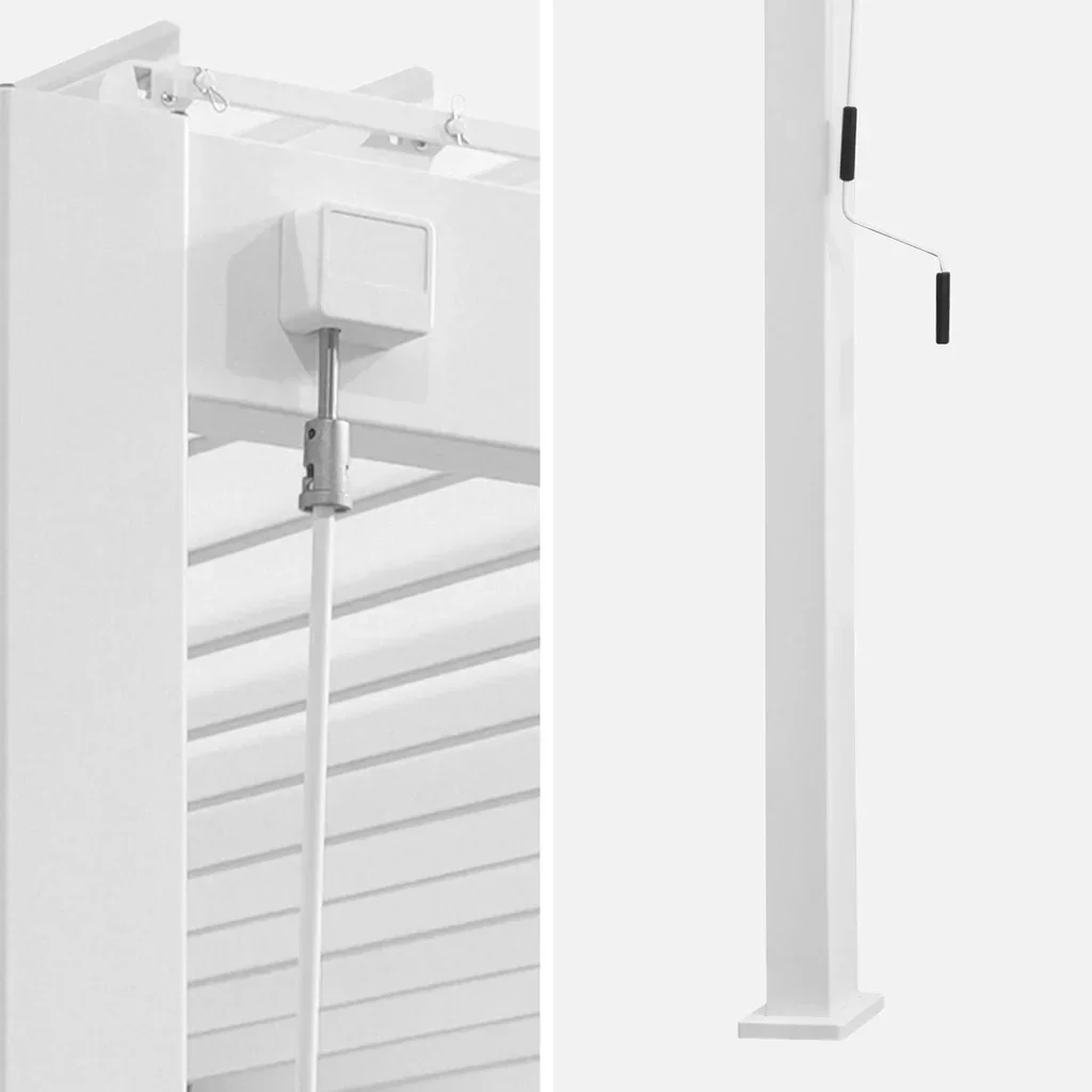 Pergola aluminium adossée 4x3m lames orientables bioclimatique Triomphe