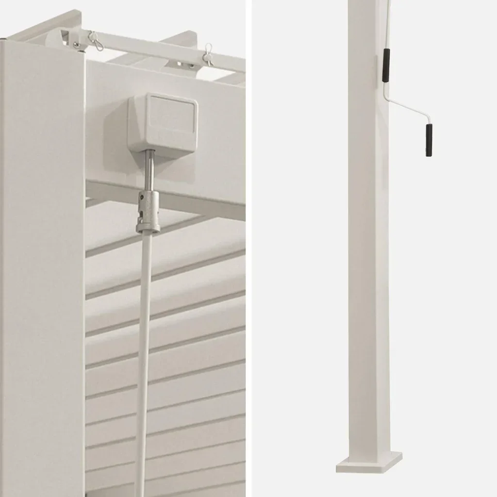 Pergola aluminium adossée 4x3m lames orientables bioclimatique Triomphe