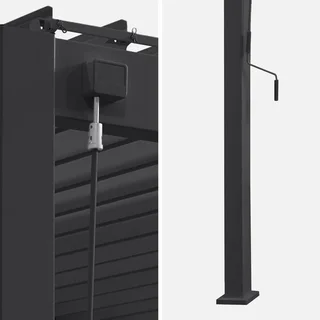 Pergola aluminium adossée 4x3m lames orientables bioclimatique Triomphe