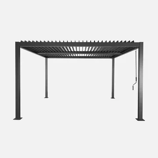 Pergola bioclimatique 3,6x3,6m Palace aluminium lames orientables jardin terrasse