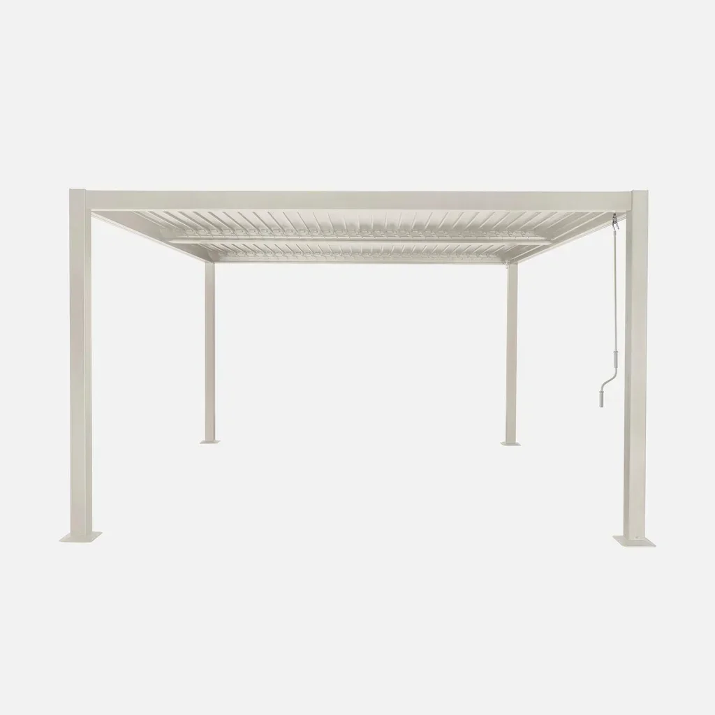 Pergola bioclimatique Palace 3,6x3,6m aluminium lames orientables jardin