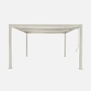 Pergola bioclimatique Palace 3,6x3,6m aluminium lames orientables jardin