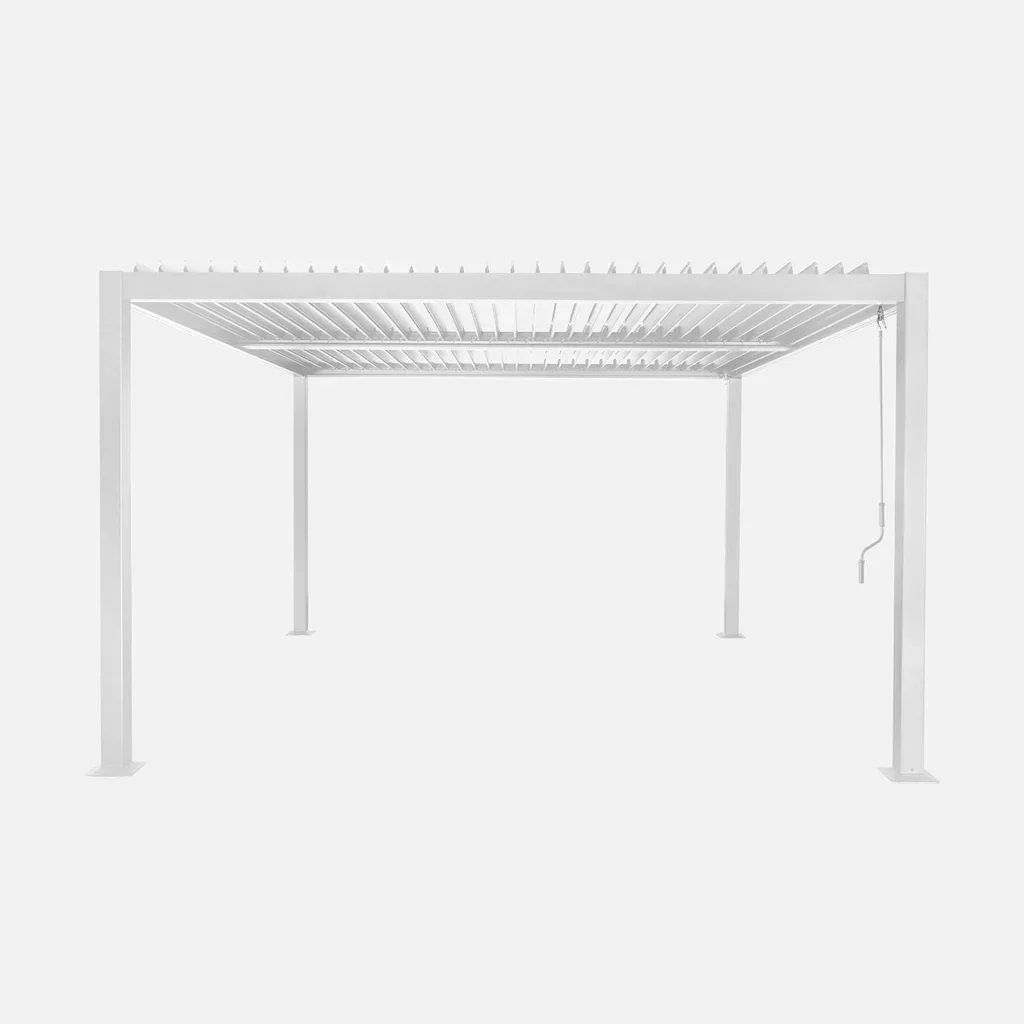 Pergola bioclimatique Palace 3,6x3,6m aluminium lames orientables jardin terrasse